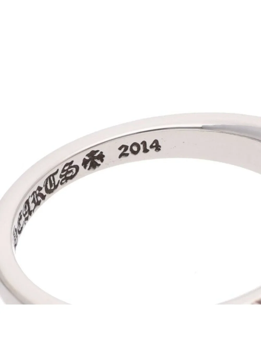 Chrome Hearts Baby Classic Floral Cross Silver Ring